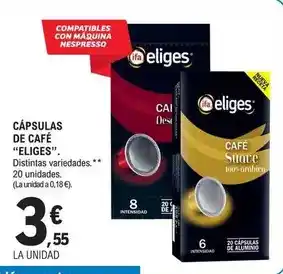 E.Leclerc Eliges - cápsulas de café oferta