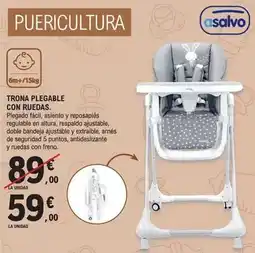 E.Leclerc Asalvo - trona plegable con ruedas oferta