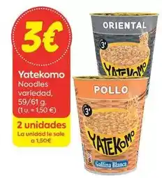 Suma Supermercados Yatekomo - noodles oferta