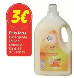 Suma Supermercados Plus max - detergente líquido marsella oferta