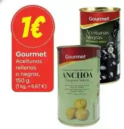 Suma Supermercados Gourmet - aceitunas rellenas o negras oferta