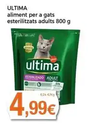 Keisy Última - aliment per a gats esterilitzats adults oferta