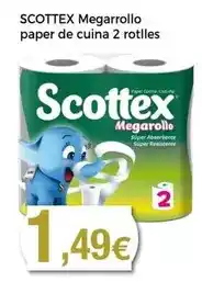 Keisy Scottex - megarrollo paper de cuina 2 rotlles oferta