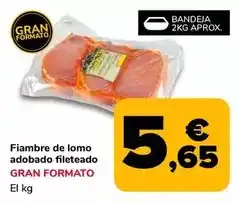 Supeco Fiambre de lomo adobado fileteado oferta