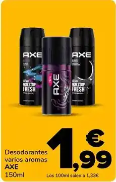 Supeco Axe - desodorantes oferta