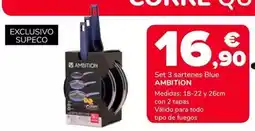 Supeco Ambition - set 3 sartenes blue oferta