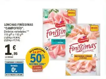 E.Leclerc CAMPOFRIO Lonchas finissimas oferta