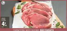 E.Leclerc Chuleta de lomo de cerdo oferta