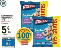E.Leclerc PESCANOVA Gamba pelada oferta