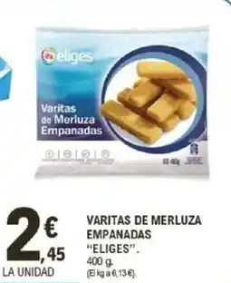 E.Leclerc IFA ELIGES Varitas de merluza empanadas oferta