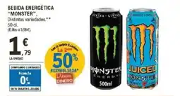 E.Leclerc MONSTER Bebida energética oferta