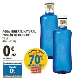 E.Leclerc SOLÁN DE CABRAS Agua mineral natural oferta