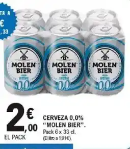E.Leclerc MOLEN BIER Cerveza 0,0% oferta