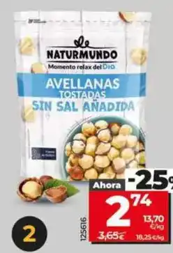 Dia Dia naturmundo - avellanas tostadas oferta