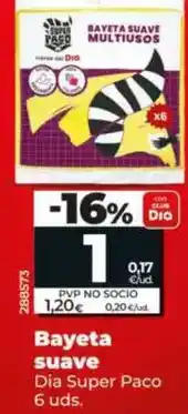 Dia Dia super paco - bayeta suave oferta