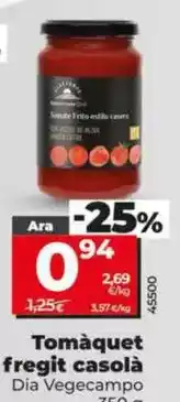 Dia Dia vegecampo - tomate frito casero oferta