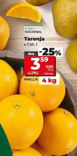 Dia Naranja malla 4 kg oferta