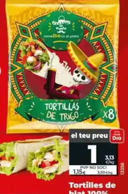 Dia Dia al punto - tortillas de trigo 100% oferta