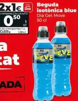 Dia Dia get move - bebida isotónica blue oferta