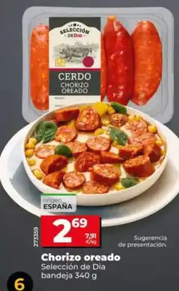 Dia Seleccion de dia - chorizo oreado bandeja 340 g oferta