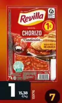 Dia Revilla - chorizo tradición en lonchas 65 g oferta