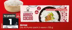 Dia Dia al punto - arroz pack-2 vasos x 125 g oferta