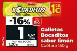 Dia Cuétara - galletas bocaditos sabor limón 150 g oferta