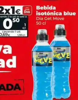 Dia Dia get move - bebida isotónica blue 50 cl oferta
