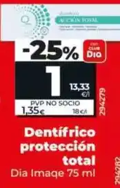 Dia Dia imaqe - dentífrico protección total 75 ml oferta