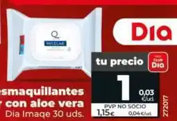 Dia Dia imaqe - toallitas desmaquillantes micelar con aloe vera 30 uds oferta