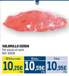 Solomillo cerdo