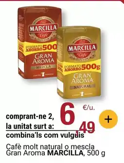 BonpreuEsclat Marcilla - cafe molt natural o mescla gran aroma oferta