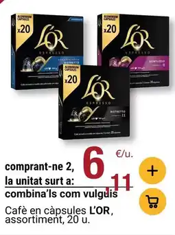BonpreuEsclat L'or - cafe en capsules assortiment oferta
