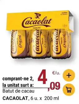 BonpreuEsclat Cacaolat - batut de cacau oferta