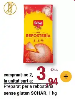 BonpreuEsclat Schär - preparat per a rebostería sense gluten oferta