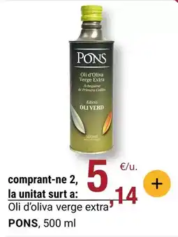 BonpreuEsclat Pons quimicas - oli d'oliva verge extra oferta