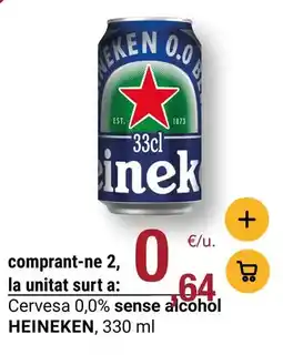 BonpreuEsclat Heineken - cervesa 0,0% sense alcohol oferta