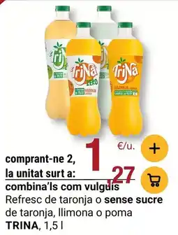 BonpreuEsclat Trina - refresc de taronja o sense sucre de taronja, llimona o poma oferta