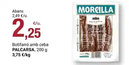 BonpreuEsclat Palcarsa - botifaró amb ceba oferta