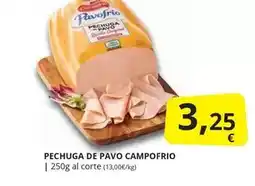 Supermercados MAS Campofrío - pechuga de pavo oferta