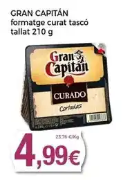 Keisy Gran capitán - formatge curat tascó tallat oferta