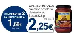 Keisy Gallina blanca - sanfaina casolana de verdures flasco oferta