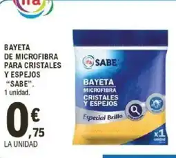 E.Leclerc IFA SABE Bayeta de microfibra para cristales y espejos oferta