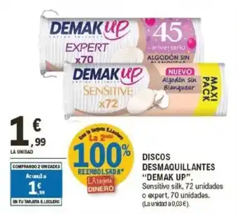 E.Leclerc DEMAK UP Discos desmaquillantes oferta