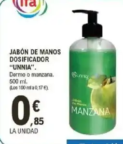 E.Leclerc IFA UNNIA Jabón de manos dosificador oferta