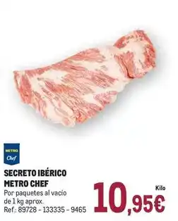 Makro Metro chef - secreto ibérico oferta