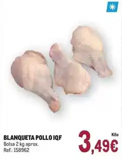 Makro Blanqueta pollo iqf oferta