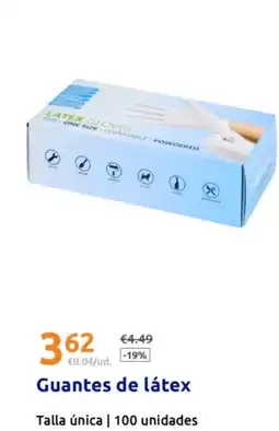Action Guantes de látex oferta