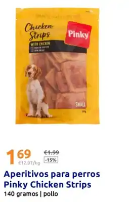 Action PINK Aperitivos para perros Chicken Strips oferta