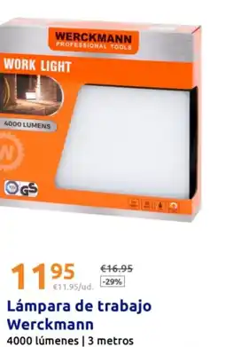 Action WERCKMANN Lámpara de trabajo oferta